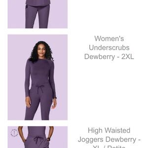 Mandala Scrub Set in Dewberry